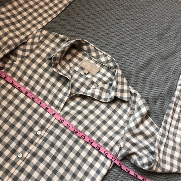 Banana Republic Soft Wash Shirt Gray and White XS - Picture 5 of 8